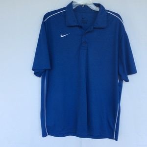 Nike Dri-Fit Polo Golf Shirt Size Large w/ Swoosh